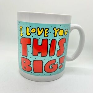 Hallmark I Love You This Big Large Coffee Mug Cup Shoebox ￼
